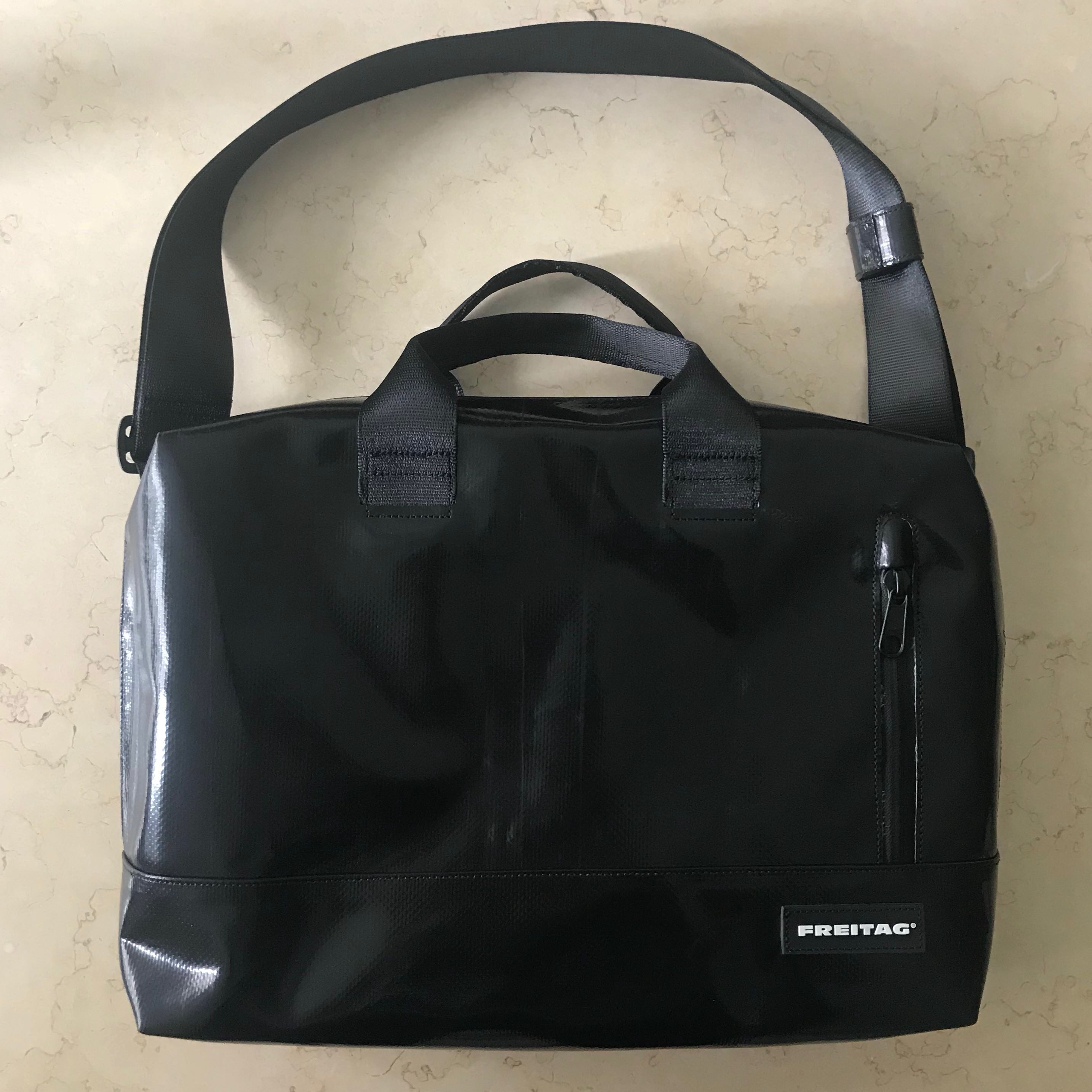 [RARE] Freitag Roy All Black, Luxury, Bags & Wallets on Carousell