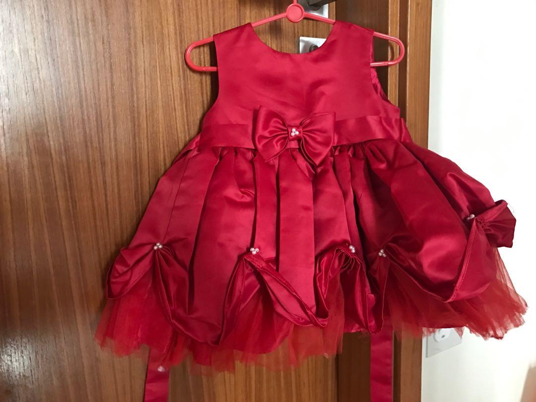 Red Party dress for 12 yr old, Babies & Kids, Babies & Kids Fashion on