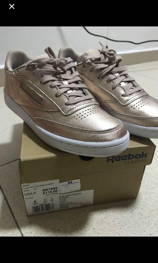 Reebok rose discount gold sneakers
