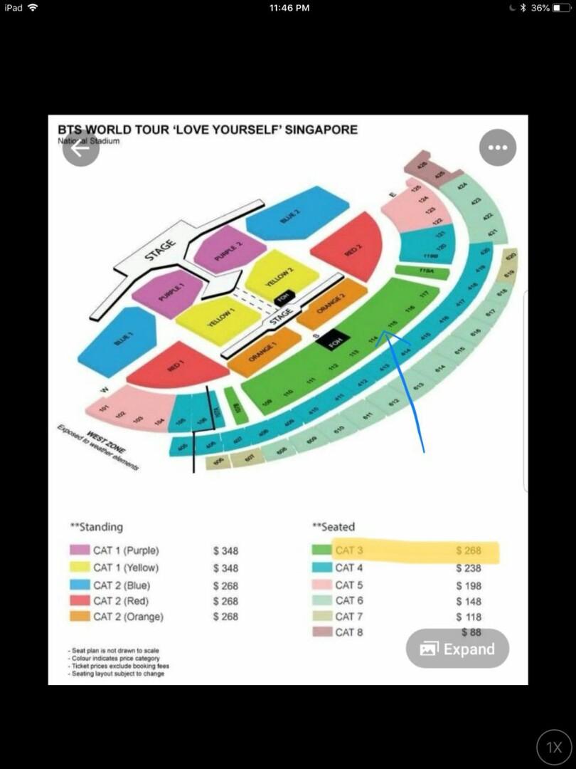 Sg Bts Concert Ticket Original Price Tickets Vouchers Event Tickets On Carousell