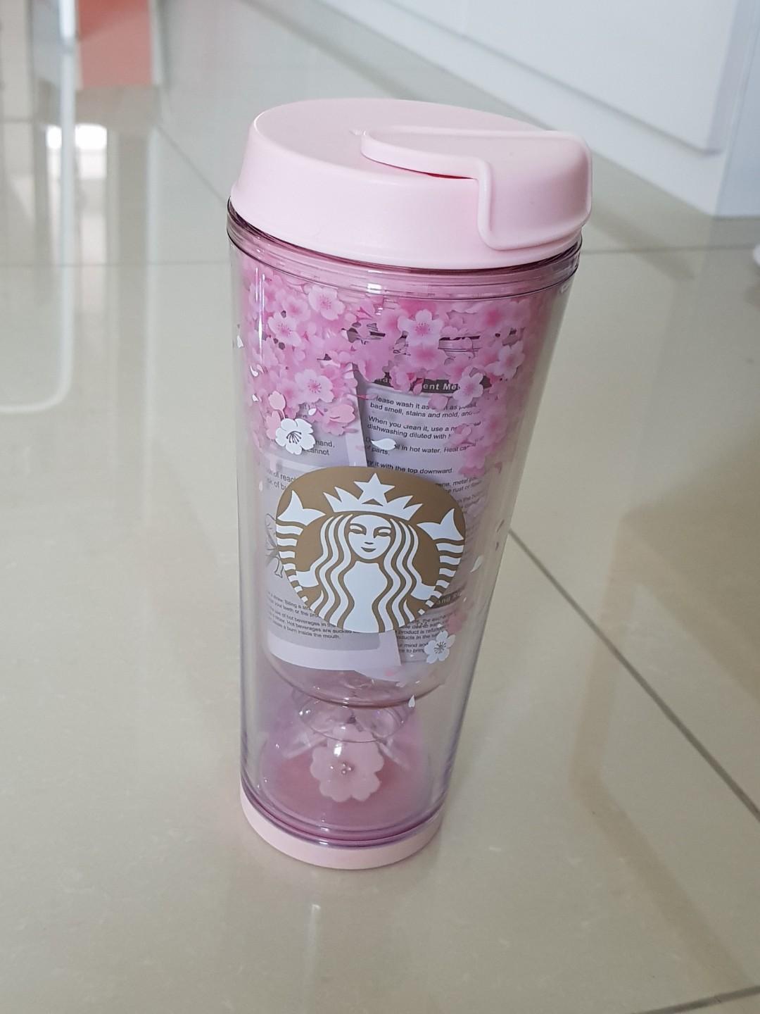 Starbuck Cherry Blossom tumbler, Furniture & Home Living, Kitchenware