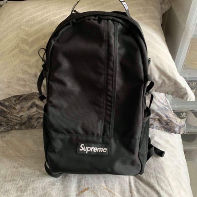 supreme backpack ss18 blue