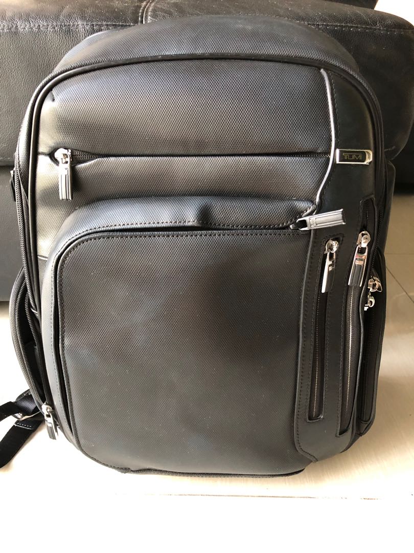 Tumi Kingston Arrive luxury leather backpack Computers Tech