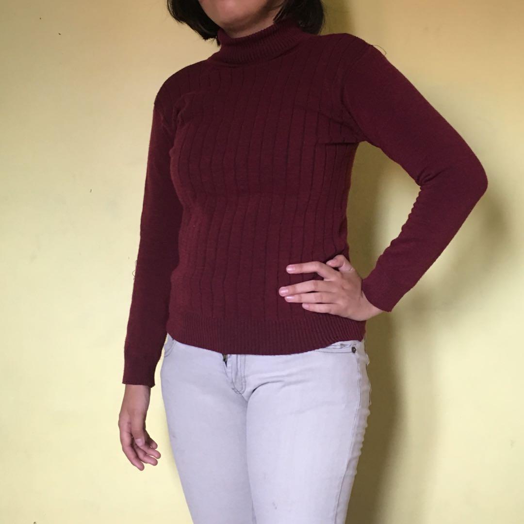Turtle neck shirt, Fesyen Wanita 