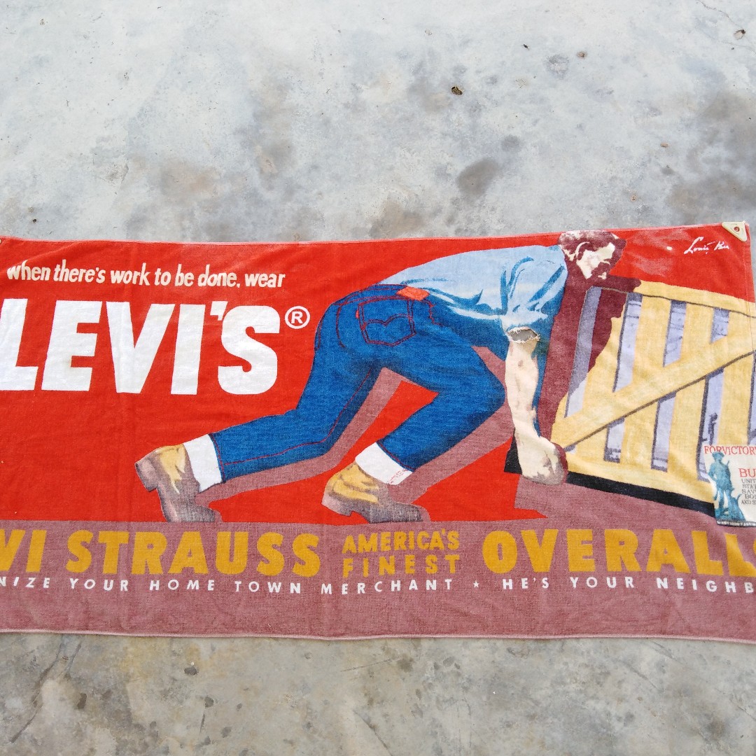 Vintage 90s levis towel Men s Fashion Tops Sets Tshirts