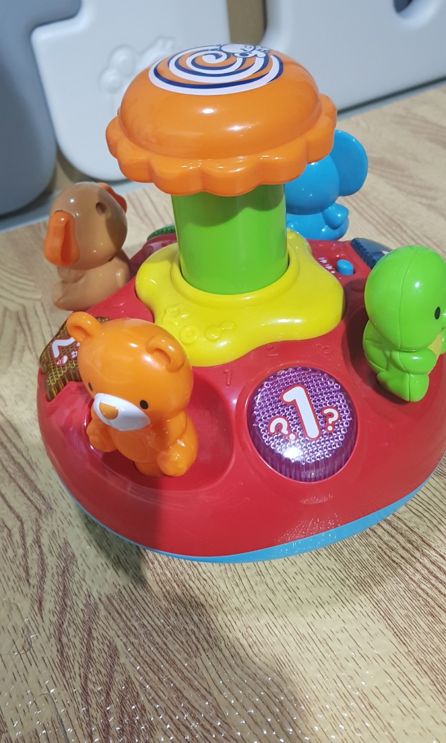 Vtech spinning carousel toy preloved, Babies & Kids, Toys & Walkers on Carousell