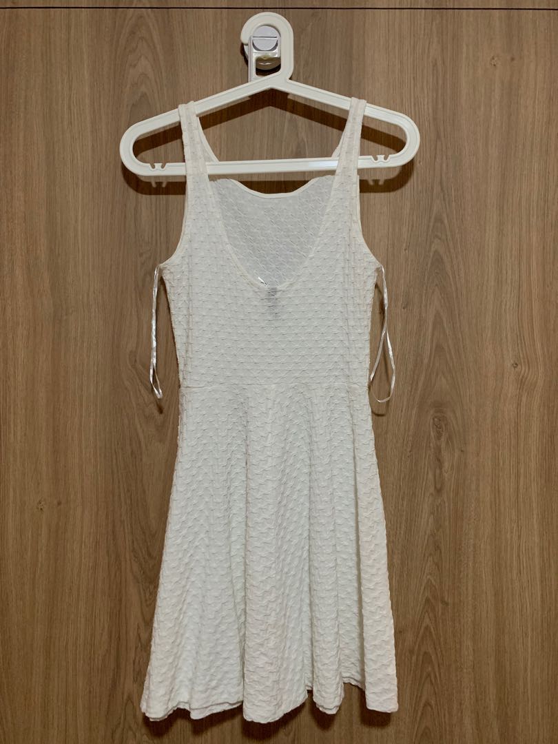 low back white dress