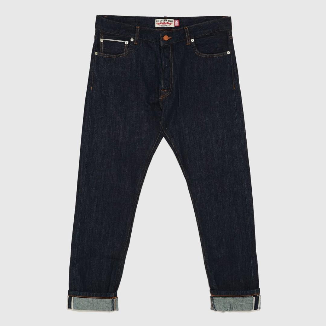 zara selvedge jeans