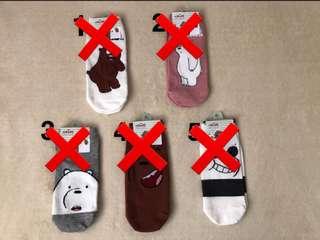 Cute We Bare Bears Socks