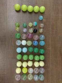 大小扭蛋殼*51個顆＊