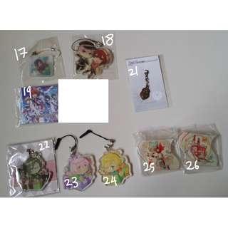 Assorted doujin/fan merchandise/official goods