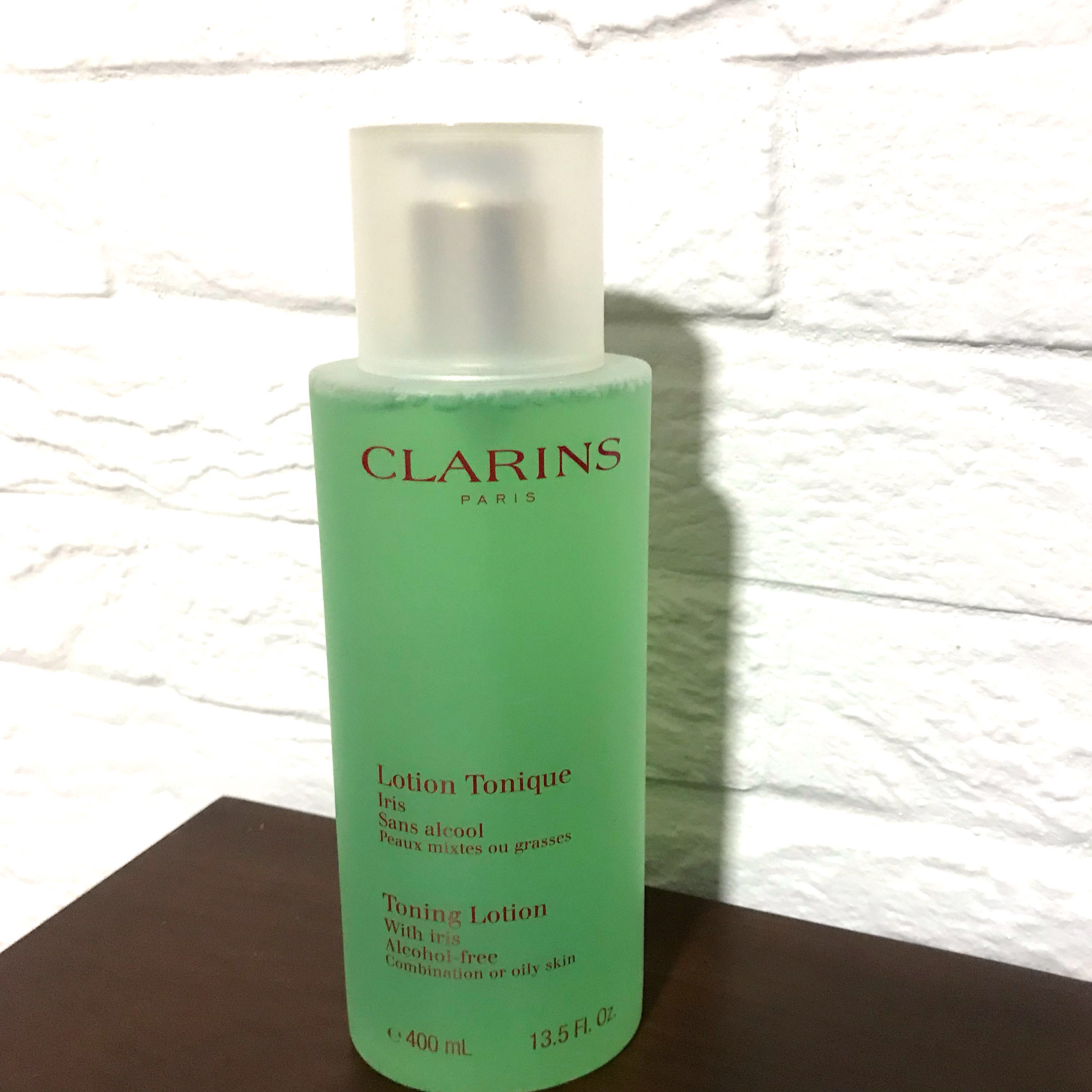 400ml Clarins Lotion with Iris , Beauty & Care, Bath & Body, on Carousell