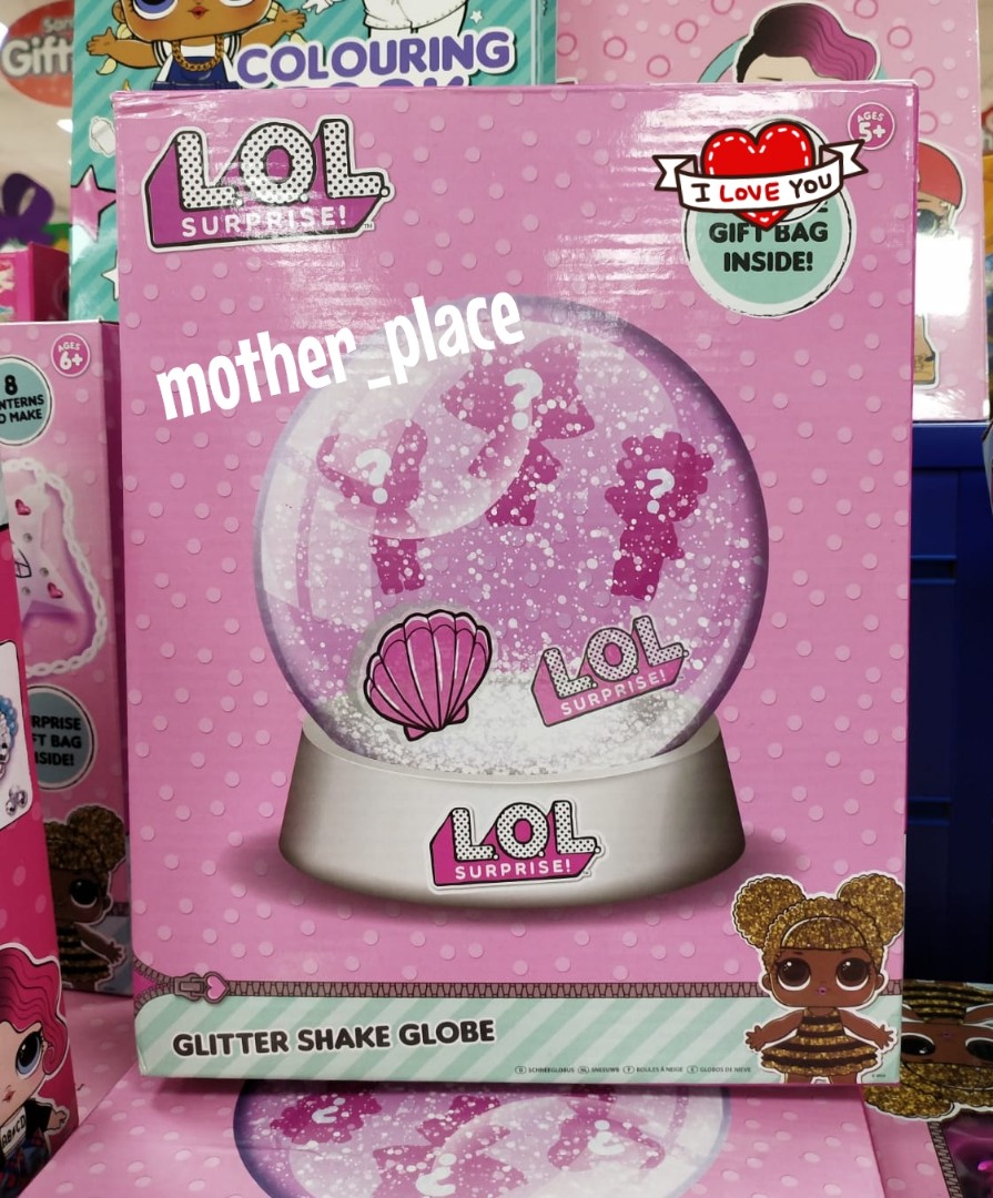 lol glitter shake globe