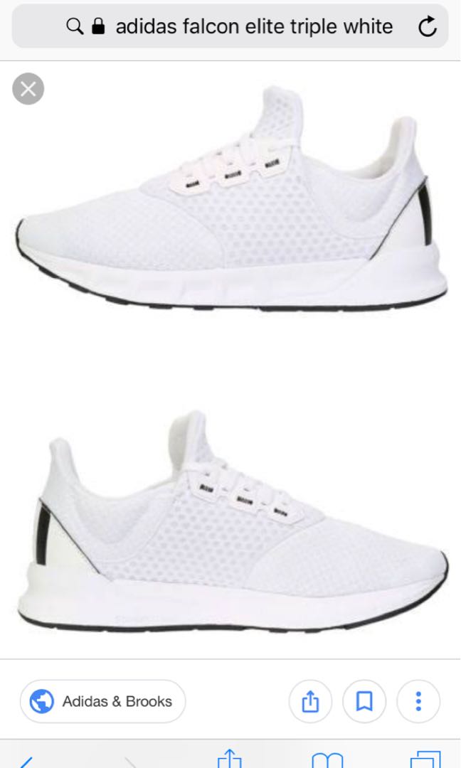adidas falcon triple white