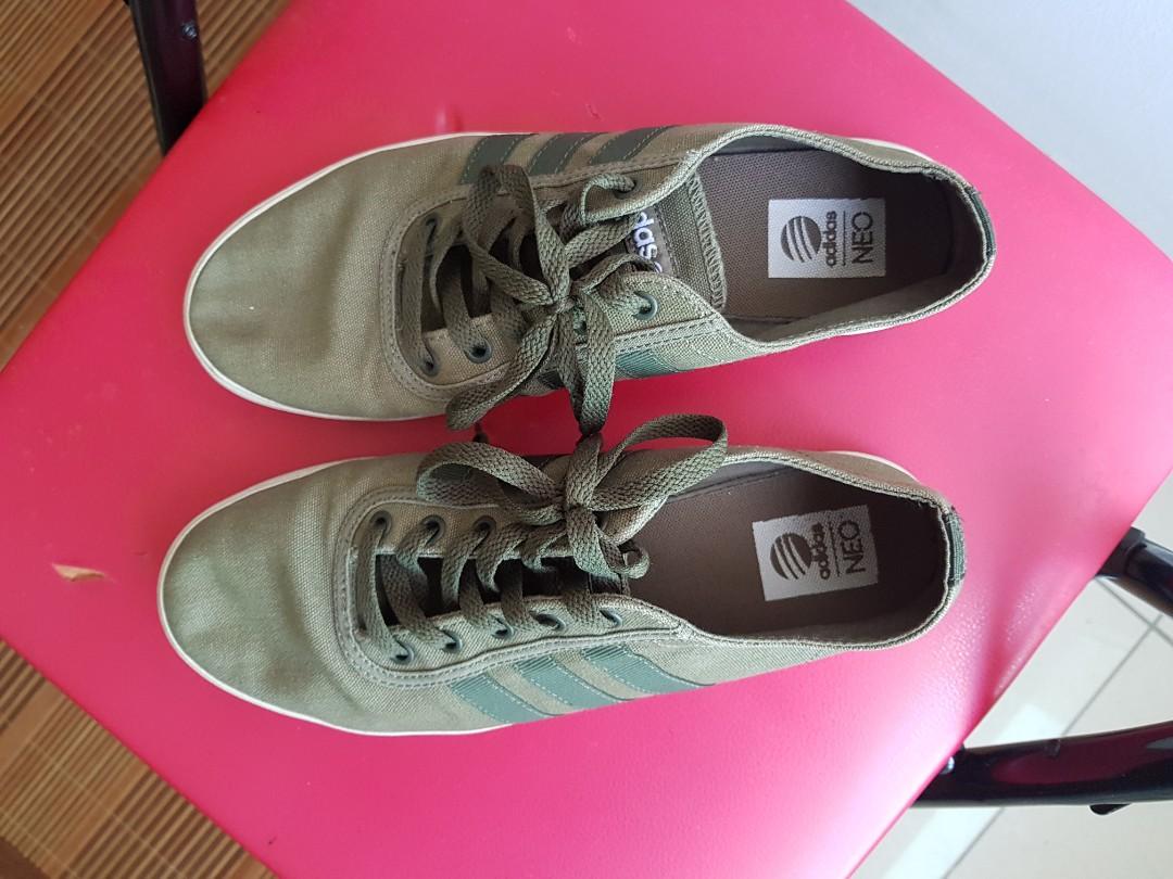 Adidas Neo Easy Vulc F38667 Olive Green Sneakers