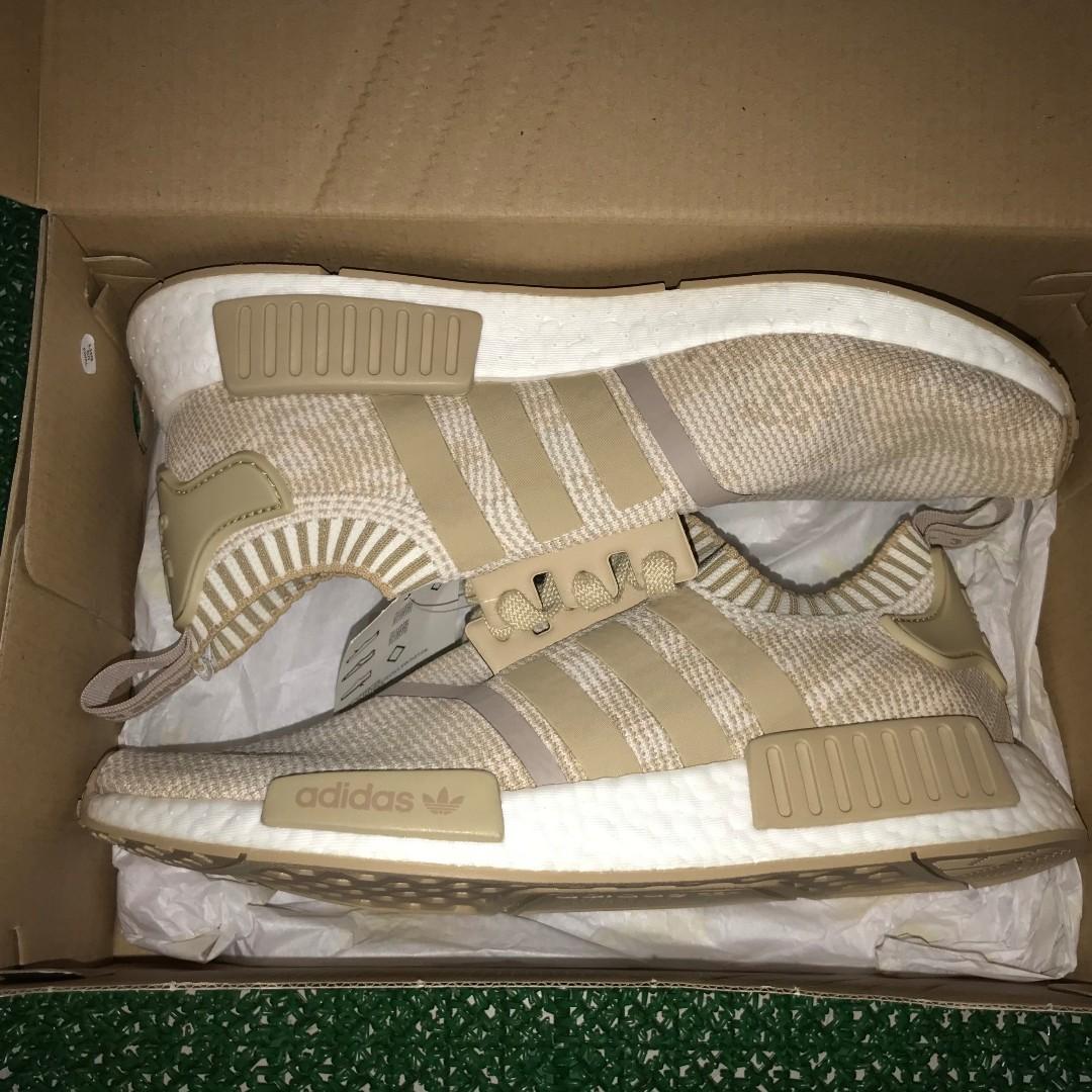 Adidas NMD R1 Primeknit Linen Khaki BY1912 UK8 US8.5