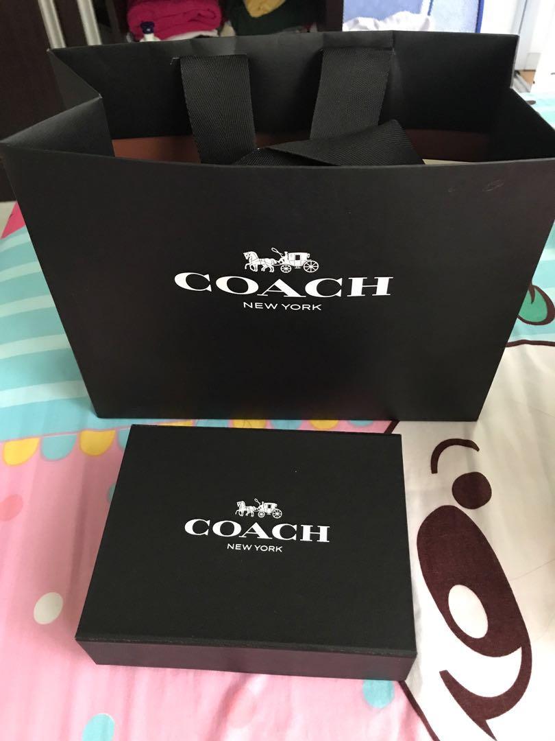 Authentic coach paper bag sale