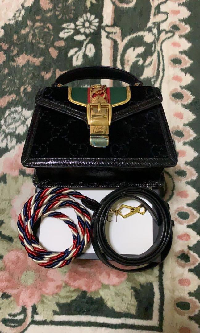 Gucci sylvie velvet deals