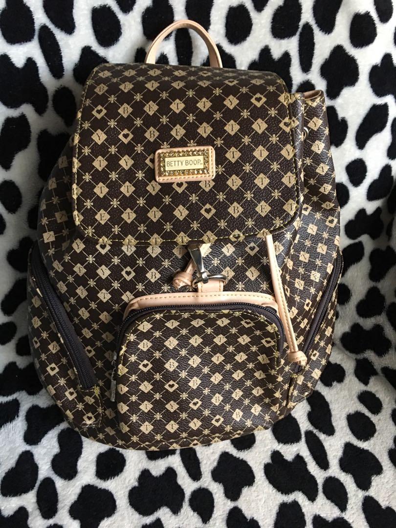 Betty boop backpack Women s Fashion Bags Wallets Backpacks on Carousell