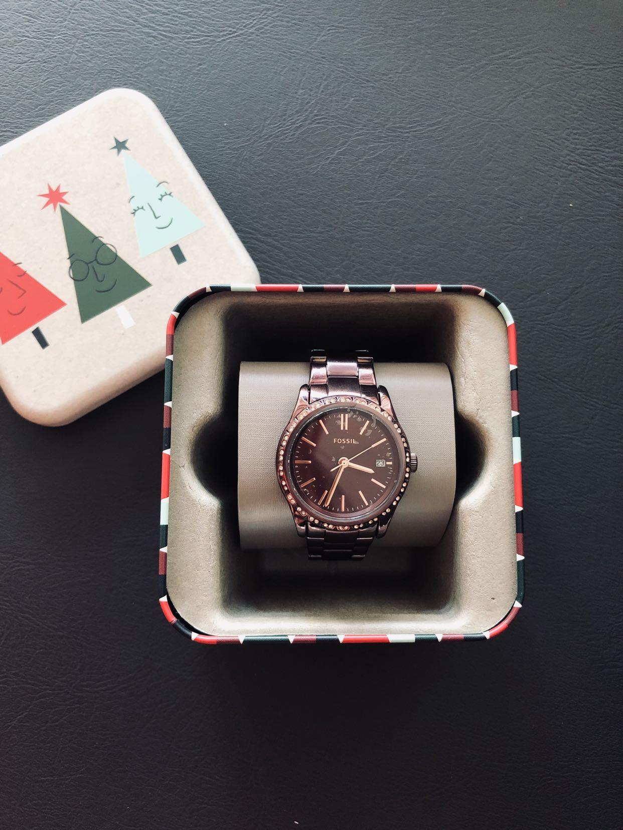 Bnib Wine Red Fossil Watch Women S Fashion Watches On Carousell Fossil neutra chronograph men's stainless steel watch w. bnib wine red fossil watch