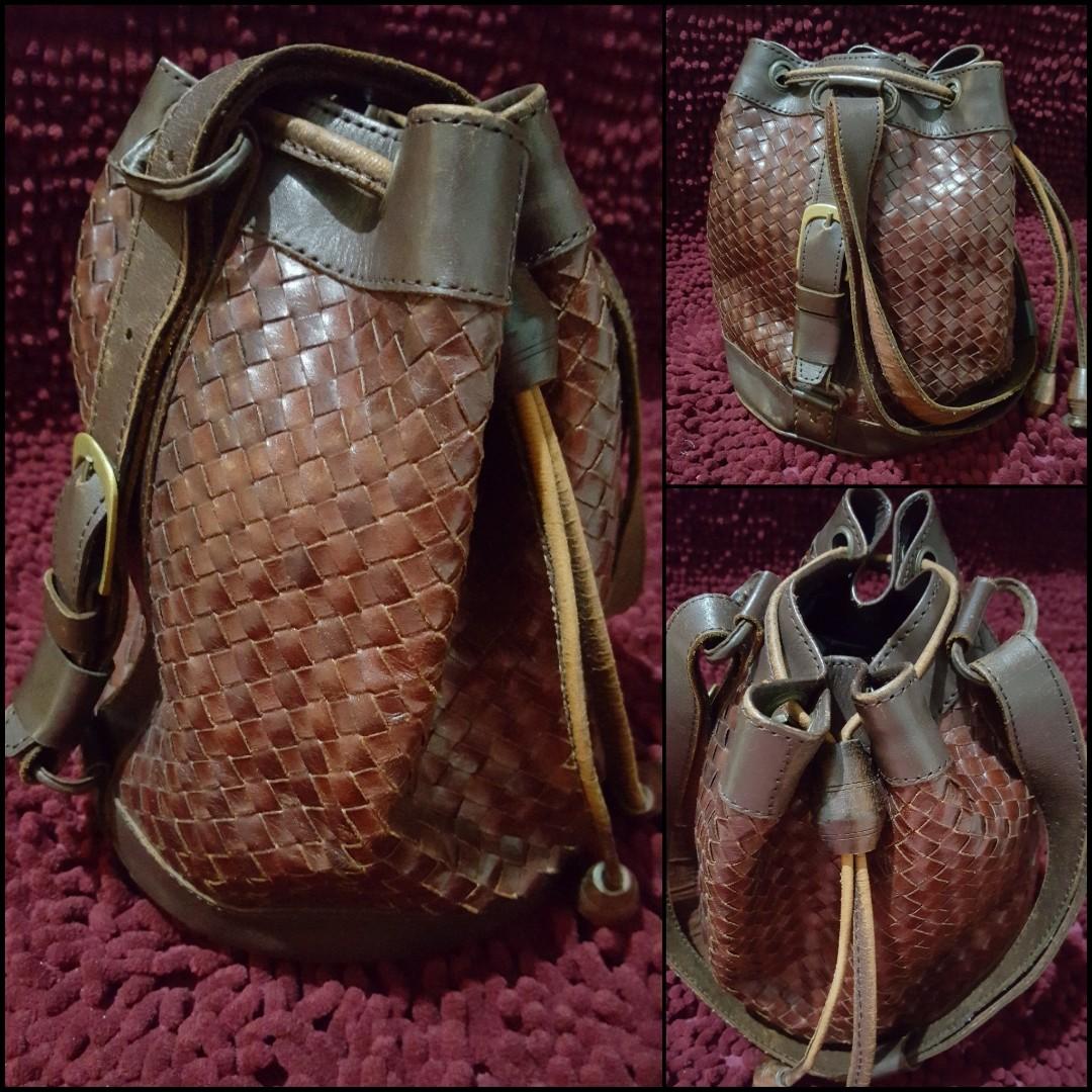 Bosboom Natural Woven Leather Brown Retro Antique Bag Women S
