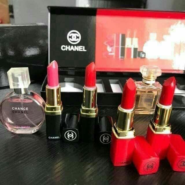 Chanel Parfum & Lipstick Set, Beauty & Personal Care, Face, Makeup on  Carousell