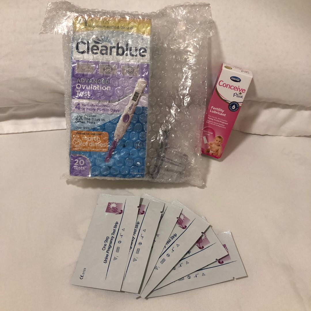 Clearblue ovulation test Kit & Conceive Plus Multiuse Tube, Everything