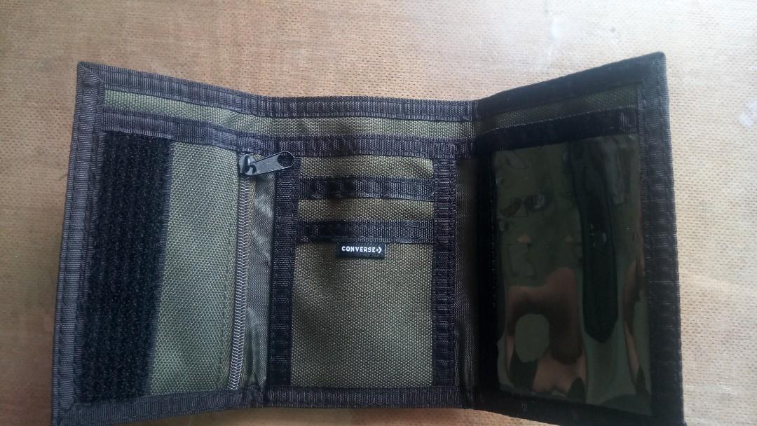 Converse wallet canvas velcro 3 fold