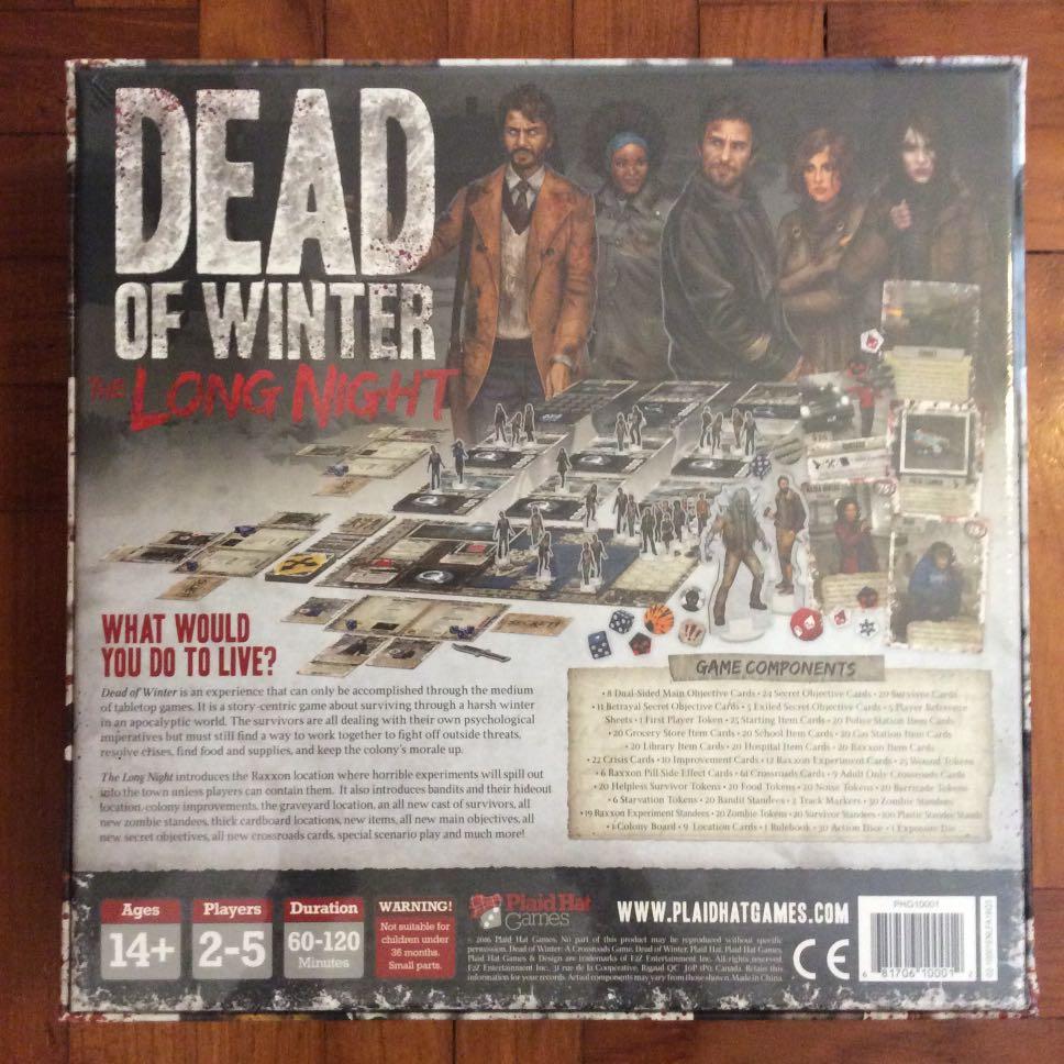 Dead Of Winter The Long Night Board Game Toys Games Board Games Cards On Carousell