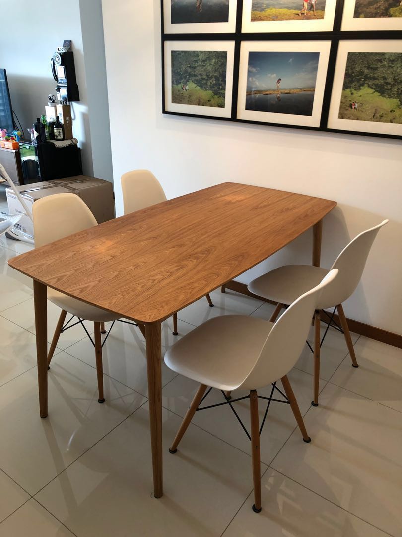 Dining Table Set Oak Full Set Moving Out Sale Furniture