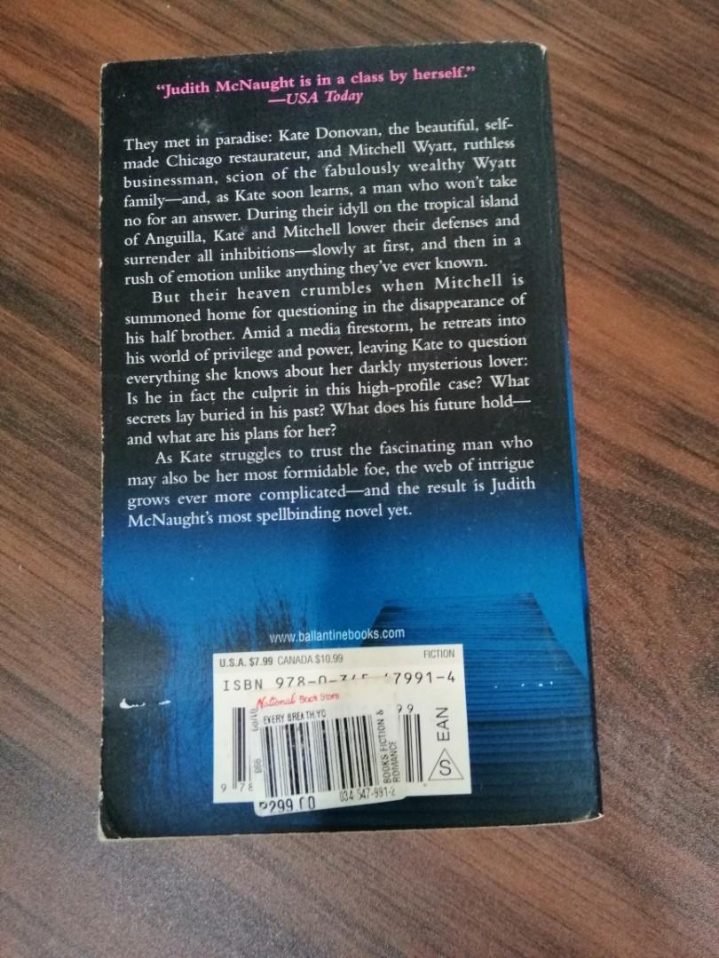 Every Breath You Take By Judith Mcnaught Books Books On Carousell