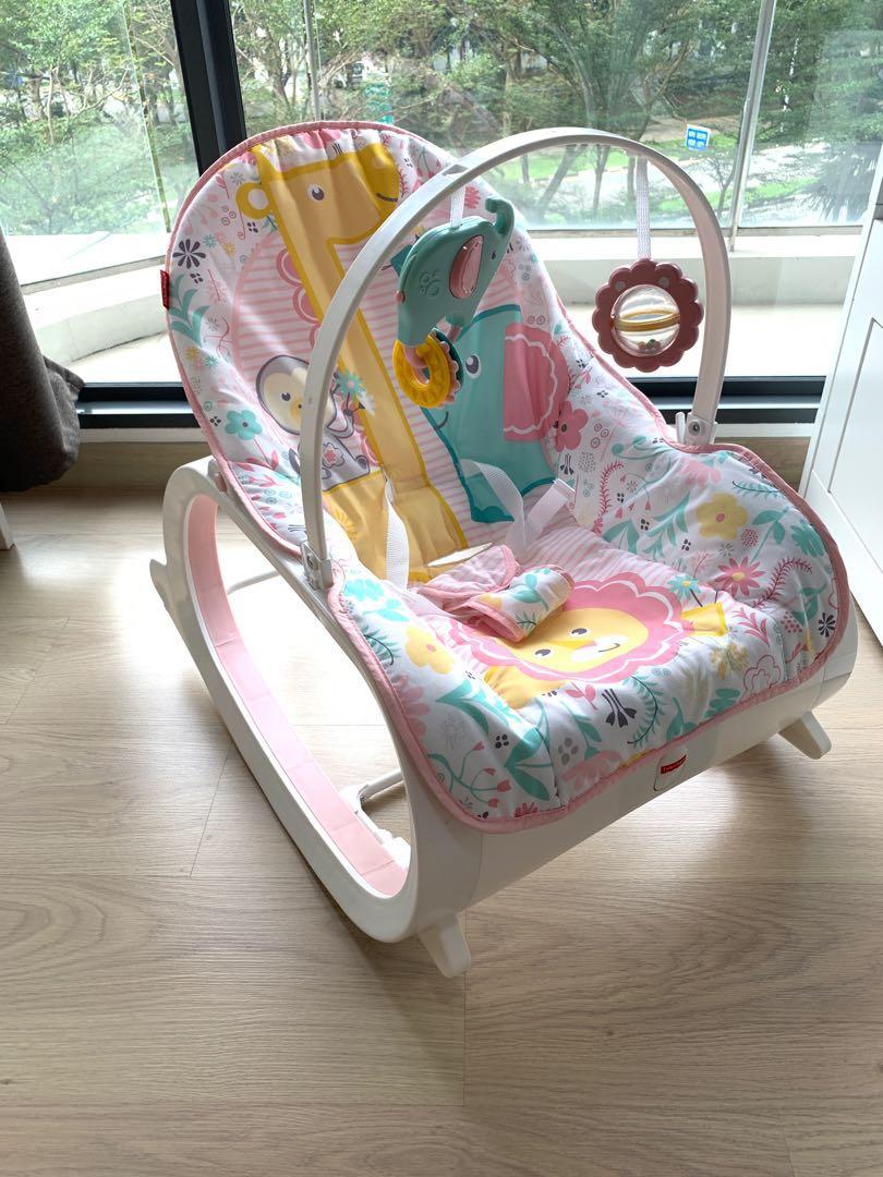 fisher price infant to toddler rocker pink