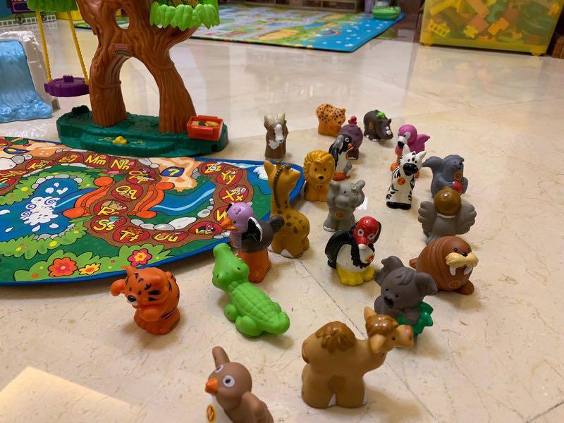 fisher price little people a to z learning zoo playset