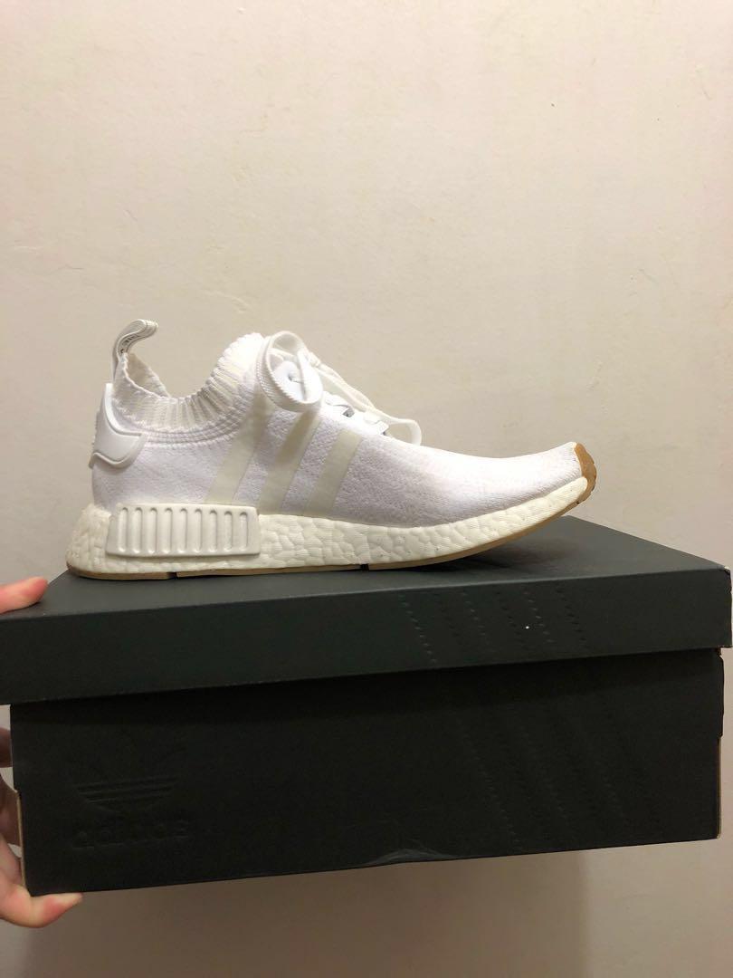 Full White Adidas NMD R1 Primeknit Women s Fashion Footwear Sneakers on Carousell