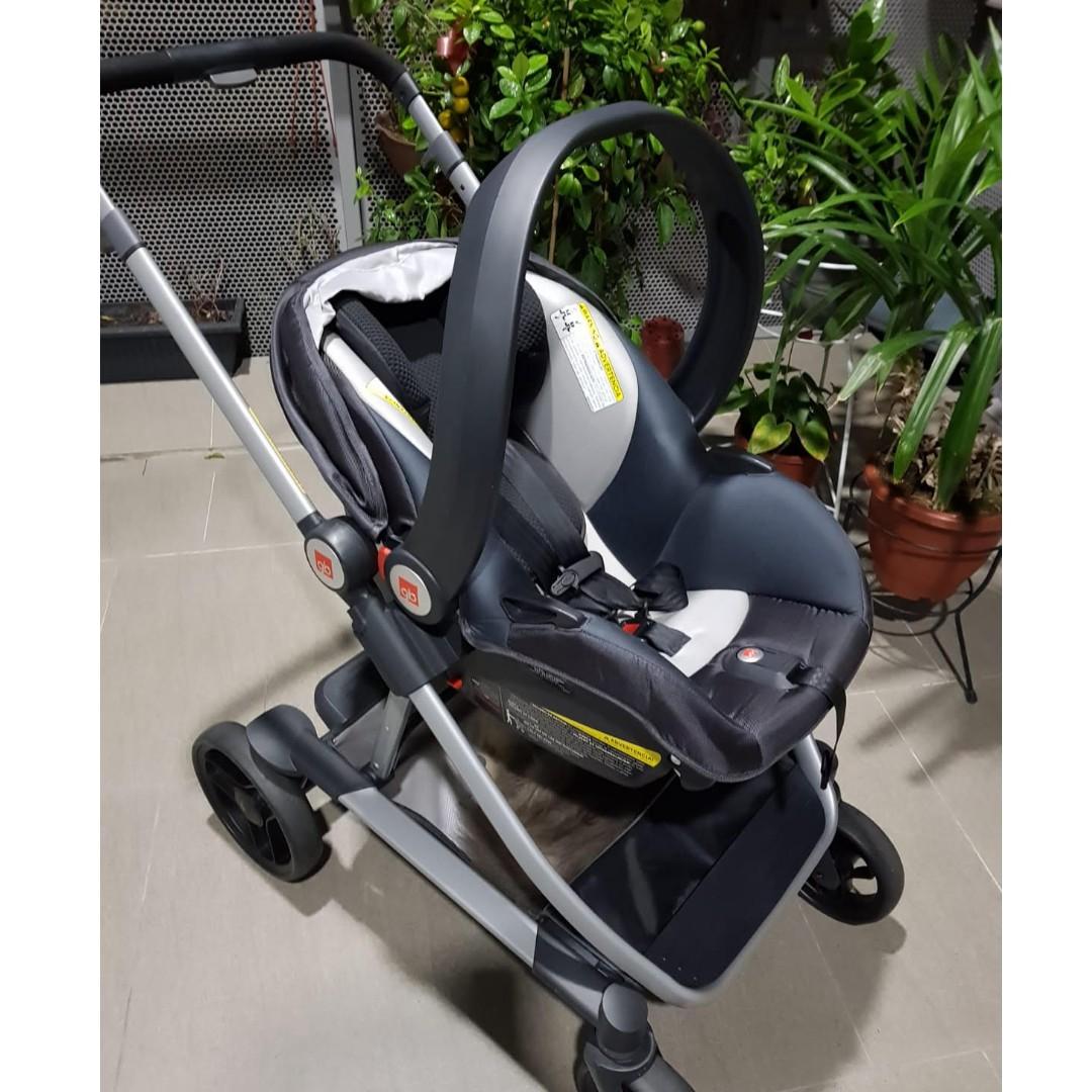 Gb evoq outlet travel system charcoal