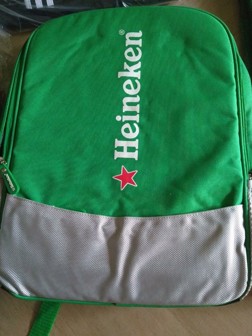 Heineken backpack bags, Men's Fashion, Bags, Backpacks on Carousell