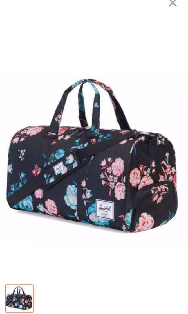 Herschel floral discount duffle bag