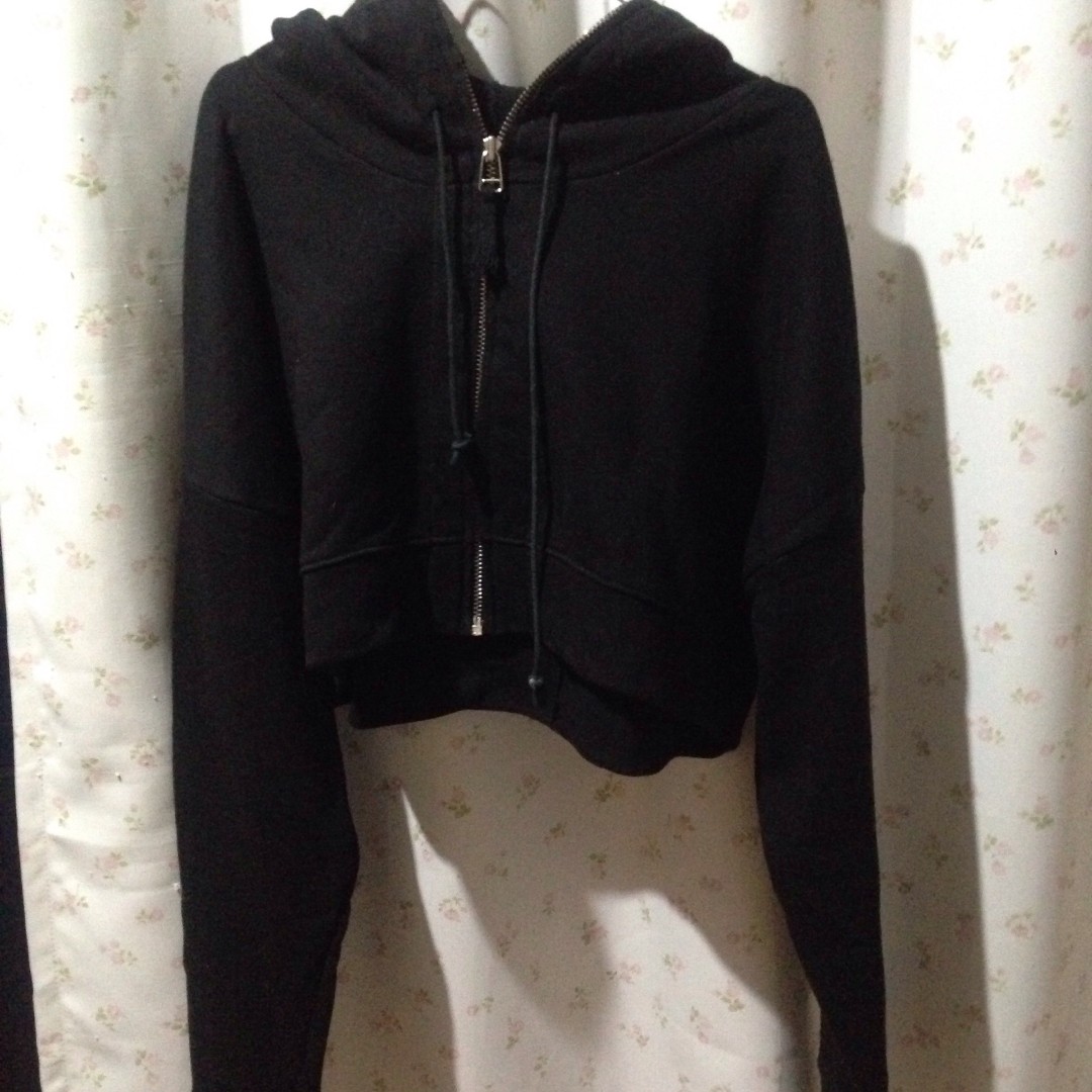 jaket hoodie crop