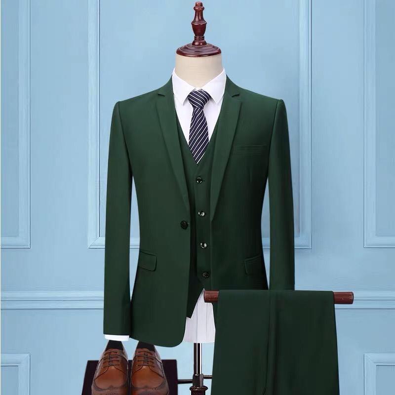 green suit coat