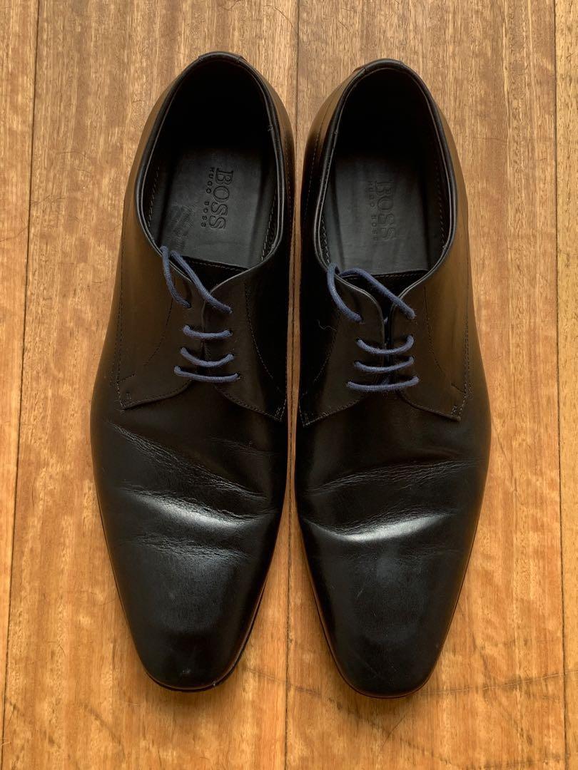 Hugo Boss black leather business shoes, Men's Fashion, Footwear, Casual shoes on Carousell