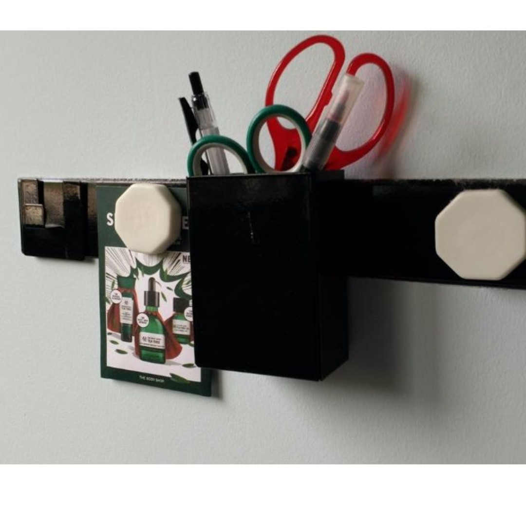 Ikea Spontan Wall Strip with 3 White Everything Else