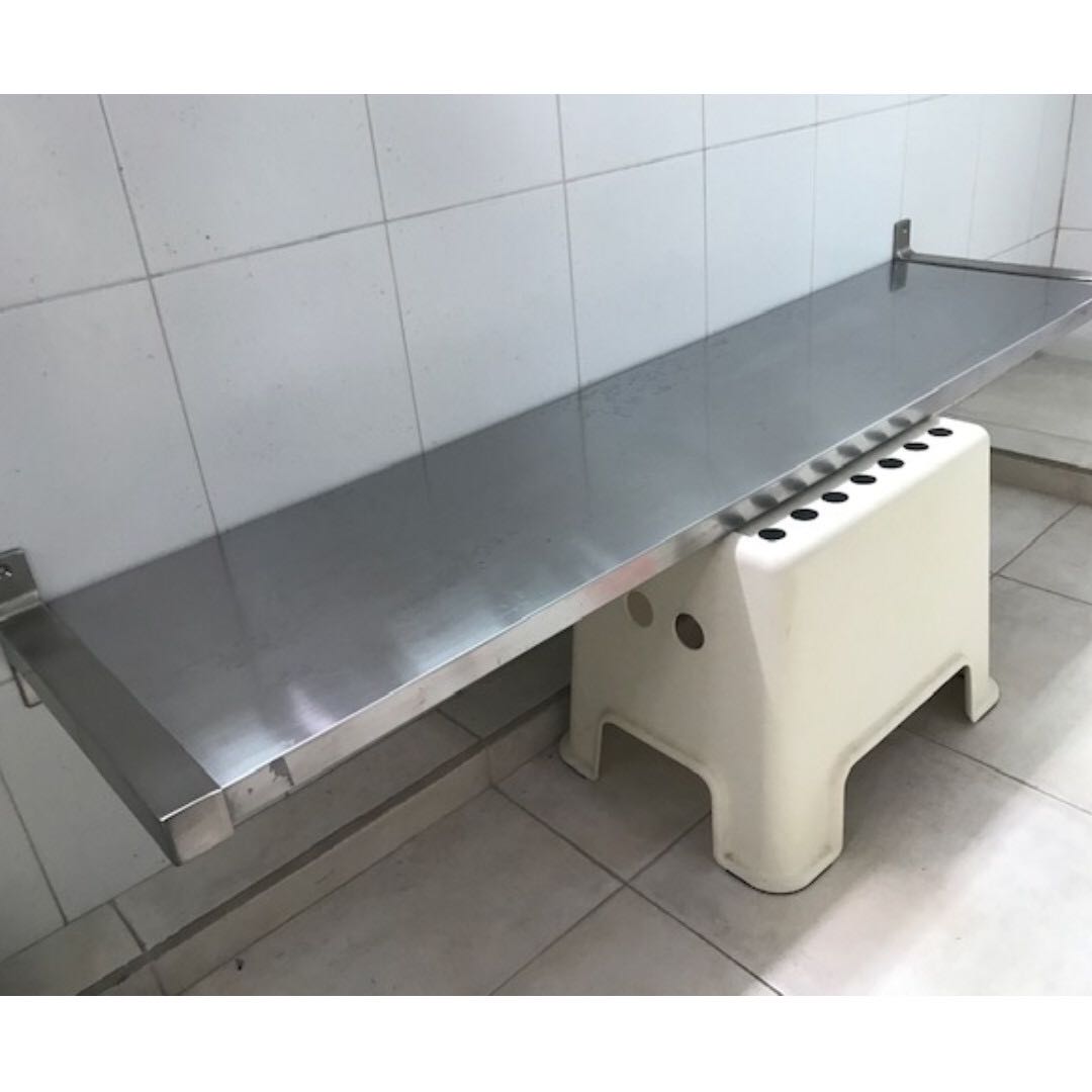 Ikea Stainless Steel Wall Shelf, Everything Else on Carousell