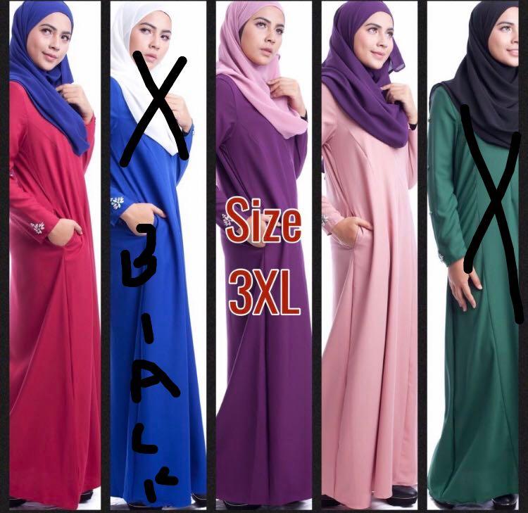 jubah muslimah plus size