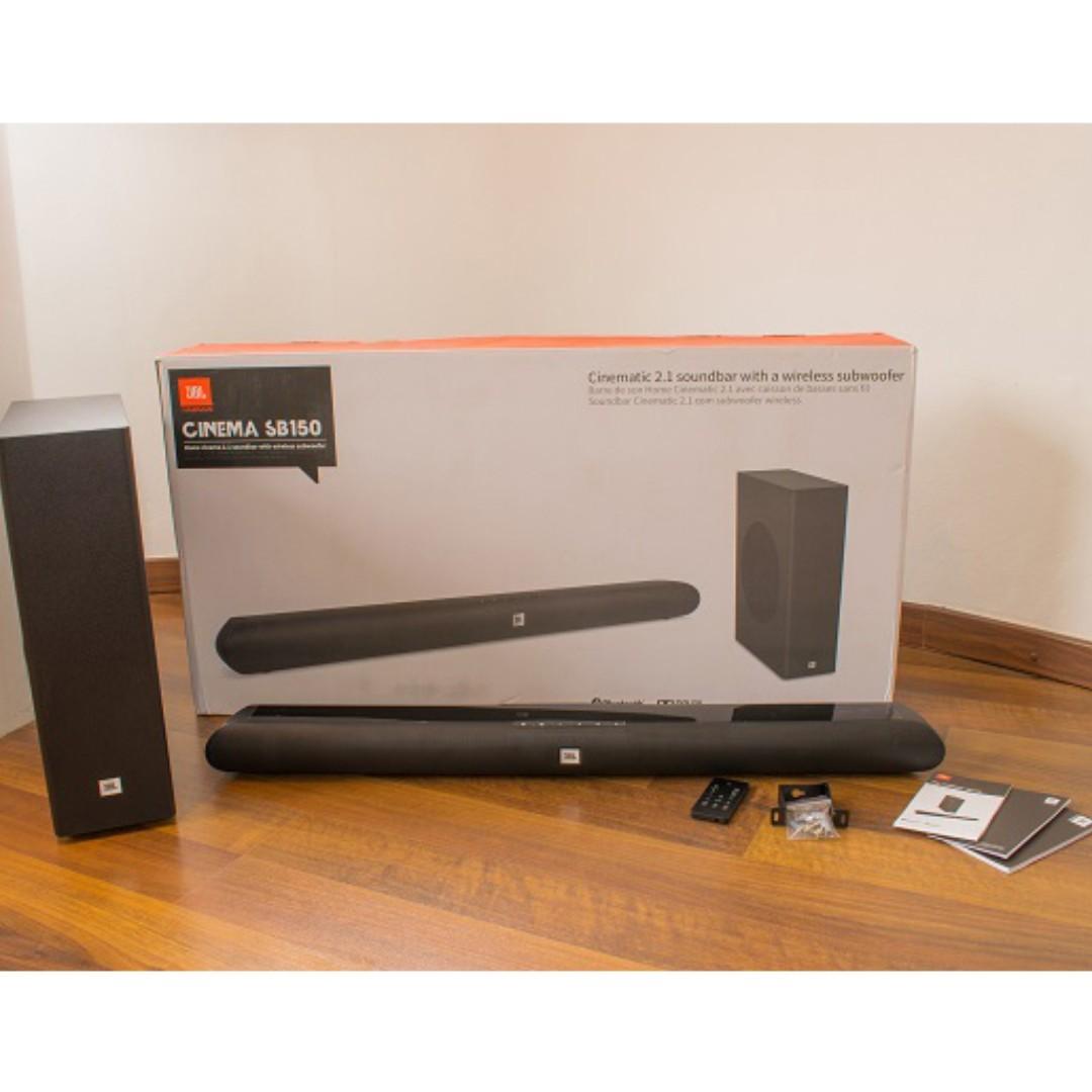 JBL Cinema SB150 2.1 Soundbar Compact Wireless Subwoofer