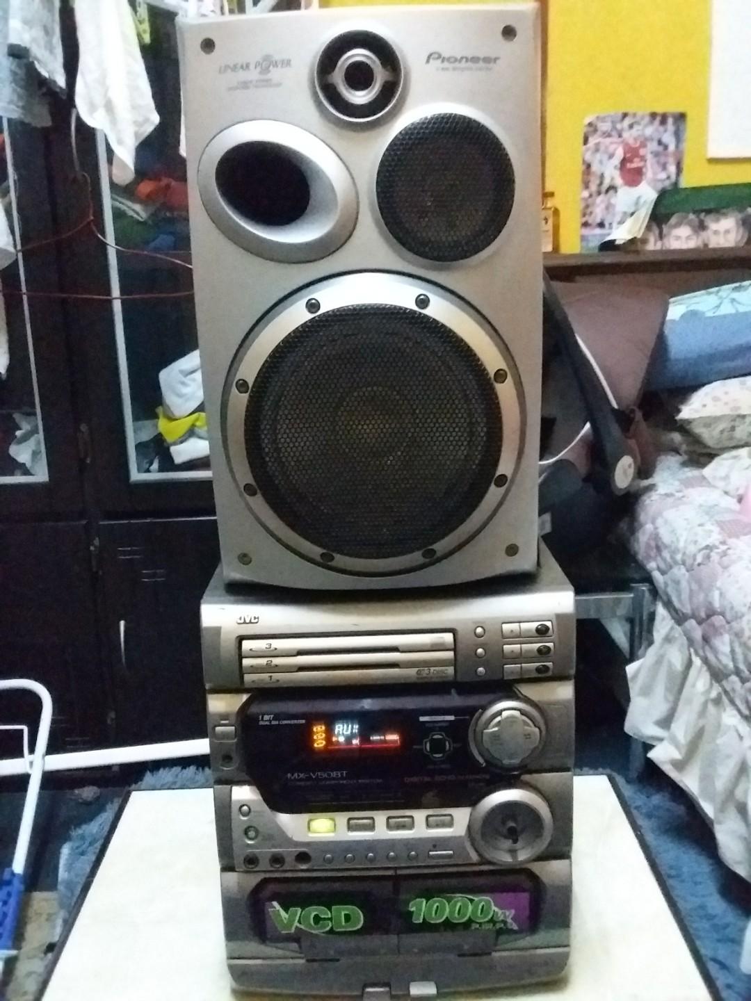 Jvc Mxv508T(stereo receiver)+ Pioneer Svs99v(speaker), Audio