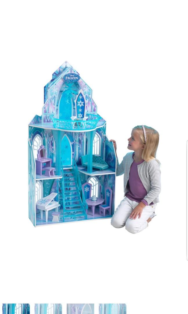 frozen wooden dollhouse