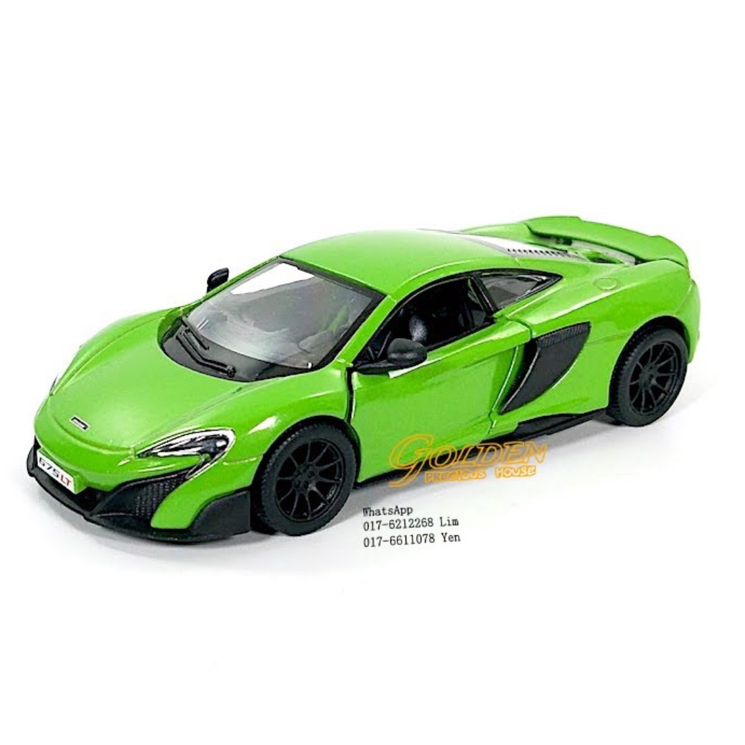 Modèle Réduit McLaren 675LT Orange Kinsmart 1/36 - Voiture Diecast