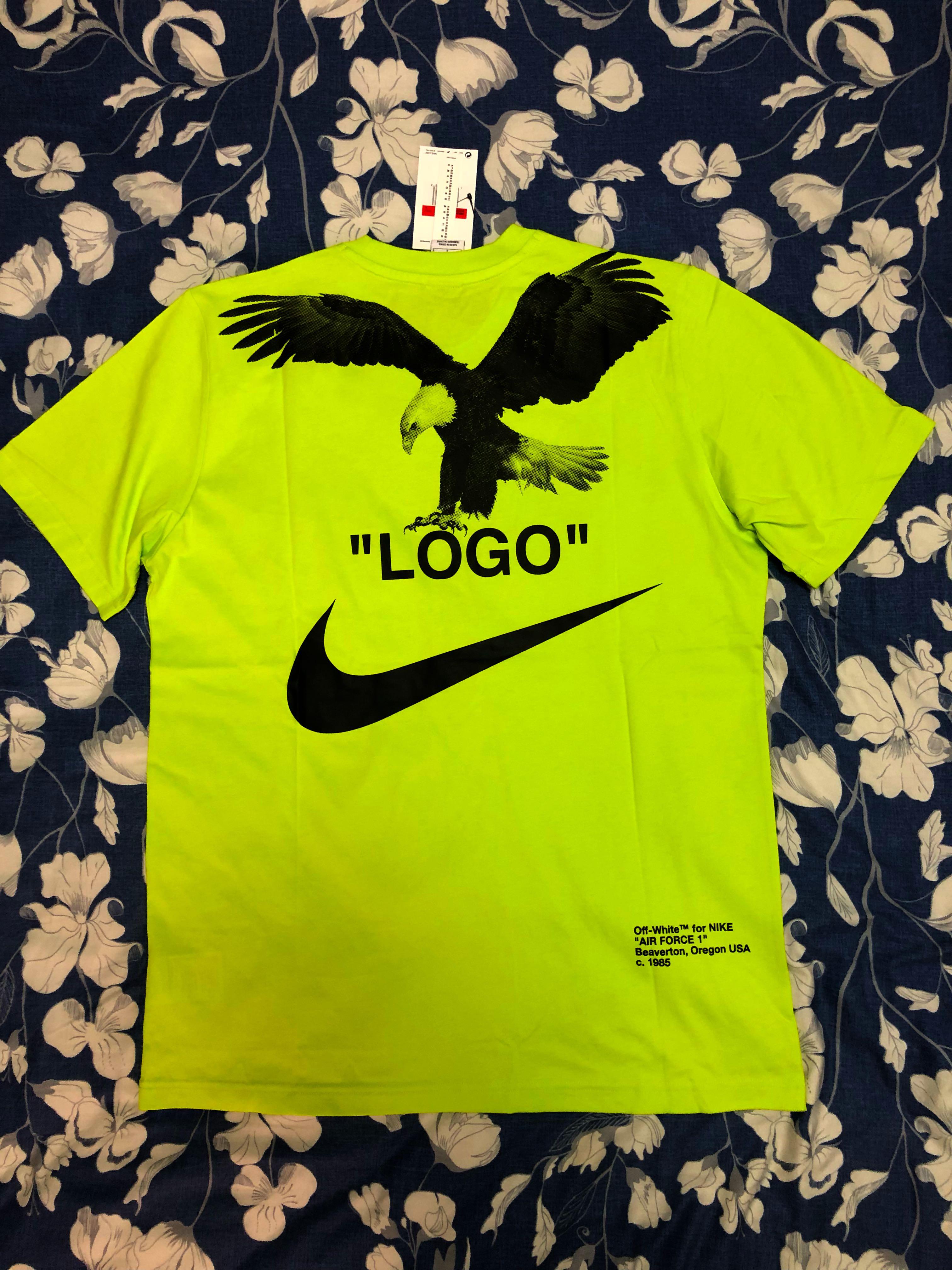 Lab NRG A6 Tee - Off White Lime Green, Men's Fashion, Tops & Sets, Formal Shirts on Carousell