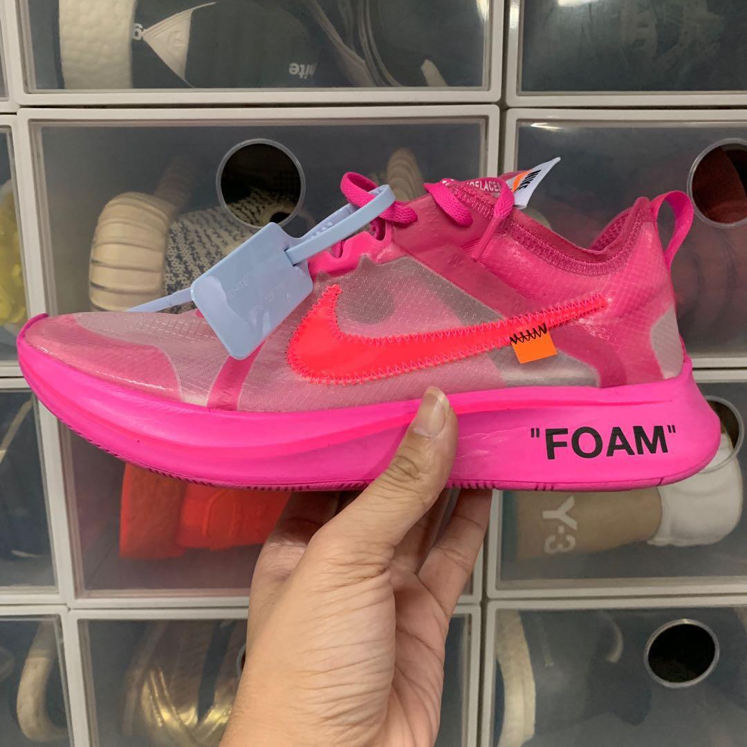 off white zoom fly pink retail