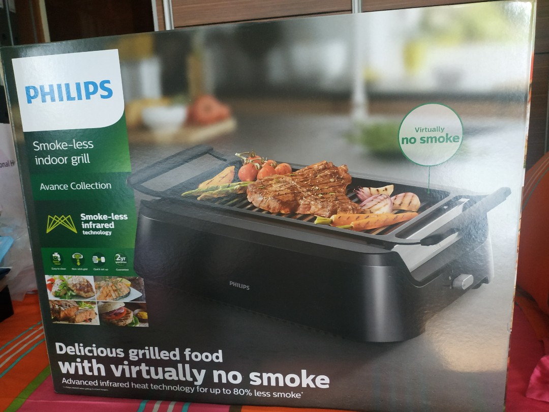 PHILIPS SMOKELESS INDOOR GRILL, TV & Home Appliances, Kitchen
